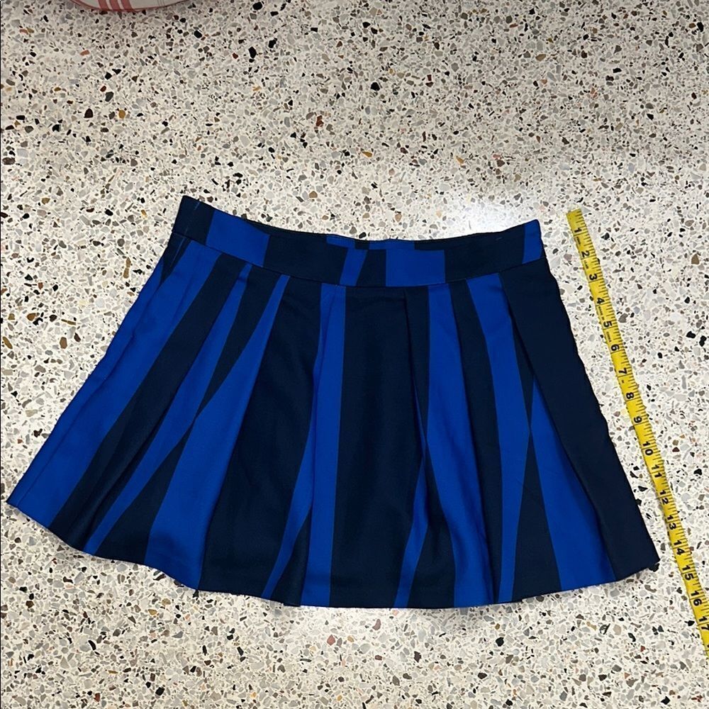 Ramy Brook blue black mini skirt lined 4